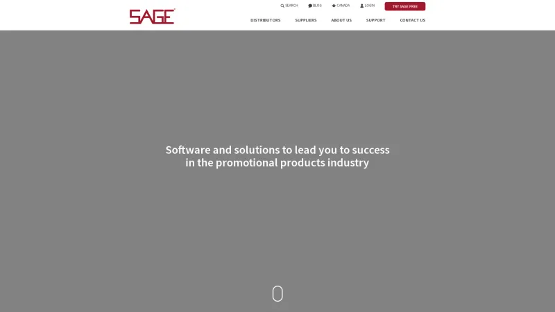 Homepage of SAGE