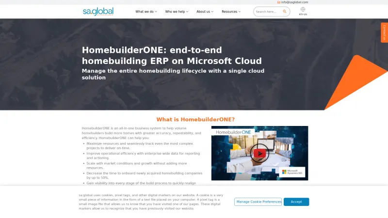 Homepage of HomebuilderONE