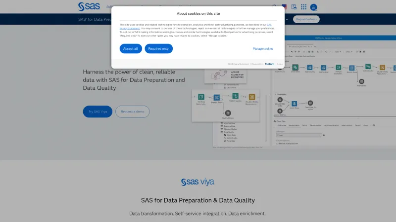 Homepage of SAS Data Quality