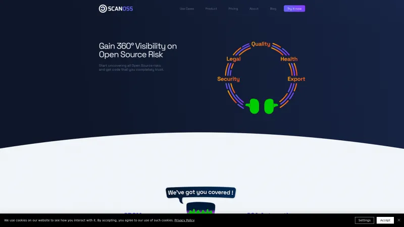 Homepage of SCANOSS