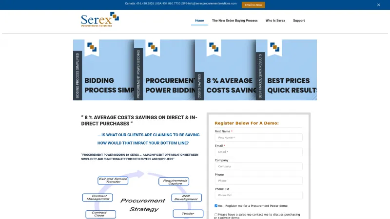 Homepage of Procurement Power