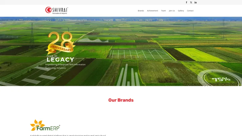 Homepage of FarmERP