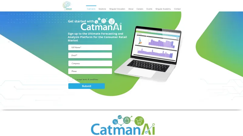 Homepage of CatmanAi