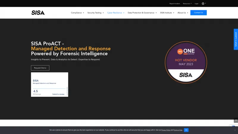 Homepage of SISA ProACT