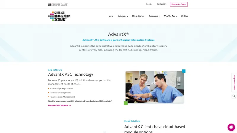 Homepage of AdvantX