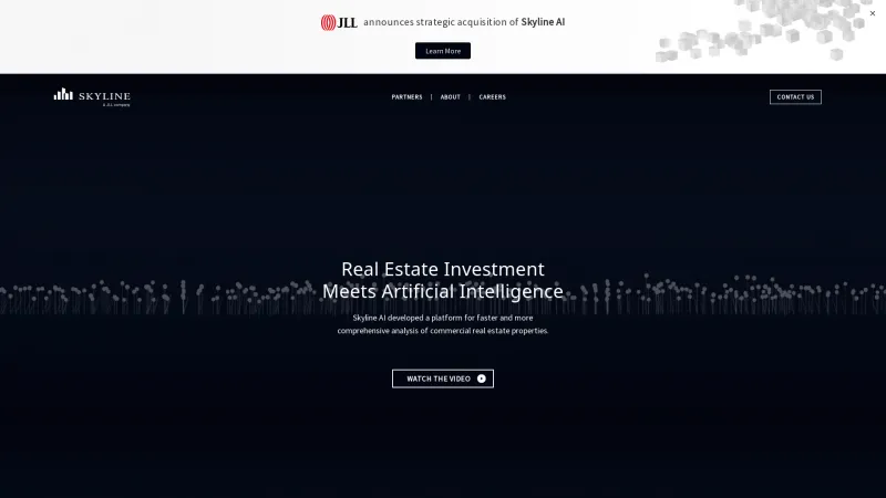 Homepage of Skyline AI