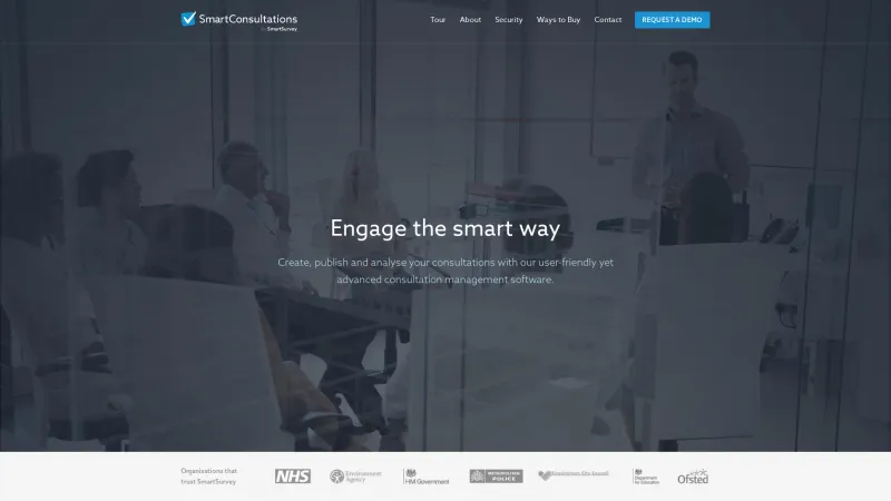 Homepage of SmartConsultations