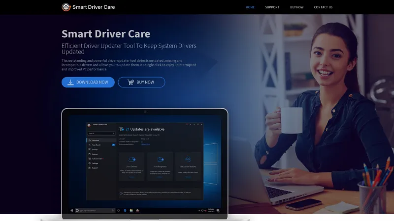 Homepage of Smart Driver Care