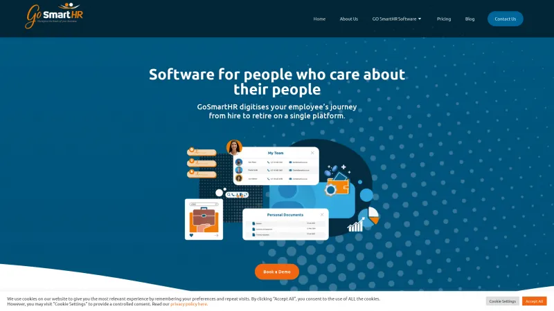 Homepage of SmartHR