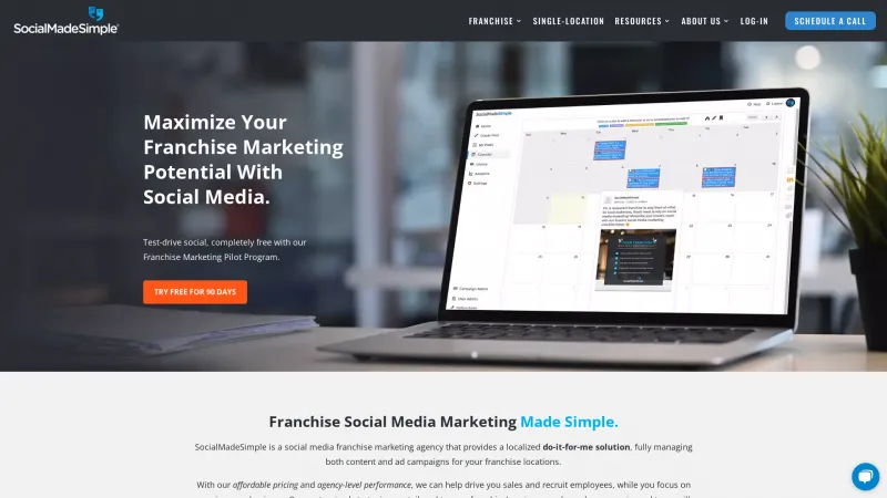 Homepage of SocialMadeSimple