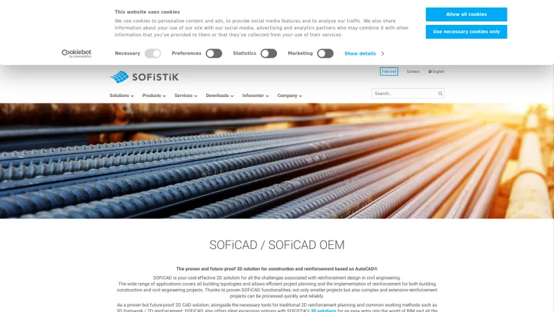 Homepage of SOFiCAD