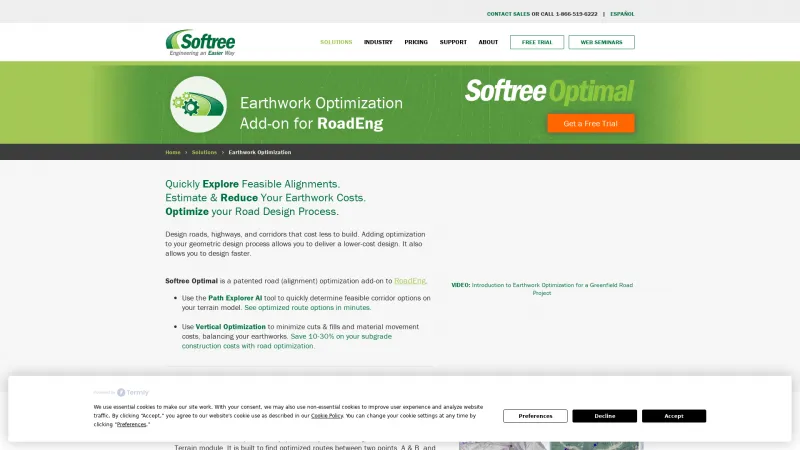 Homepage of Softree Optimal