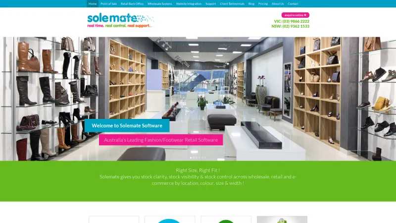 Homepage of Solemate