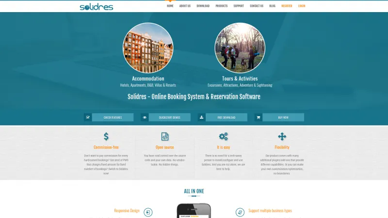 Homepage of Solidres