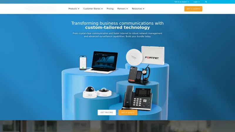 Homepage of SpectrumVoIP