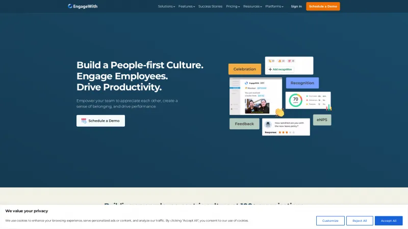 Homepage of EngageWith