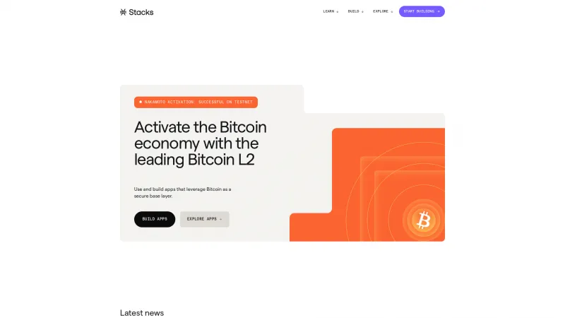 Homepage of Stacks