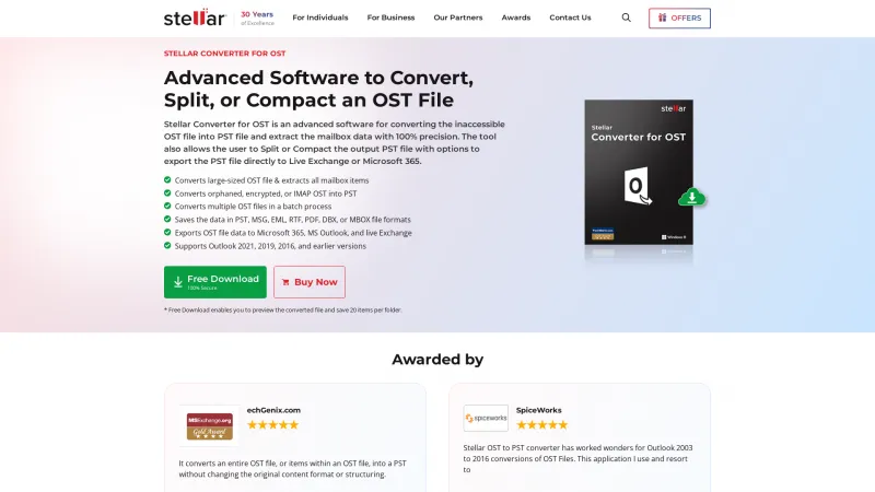 Homepage of Stellar Converter for OST