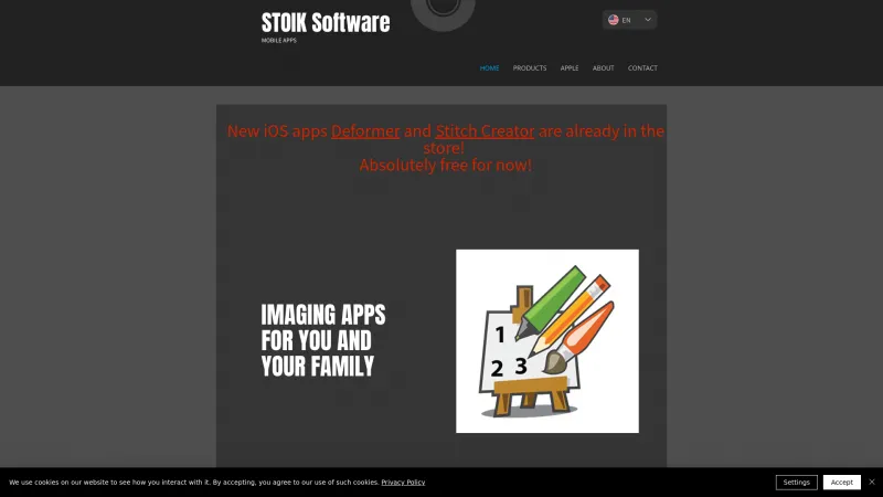 Homepage of Mobile Doc Scanner (MDScan)