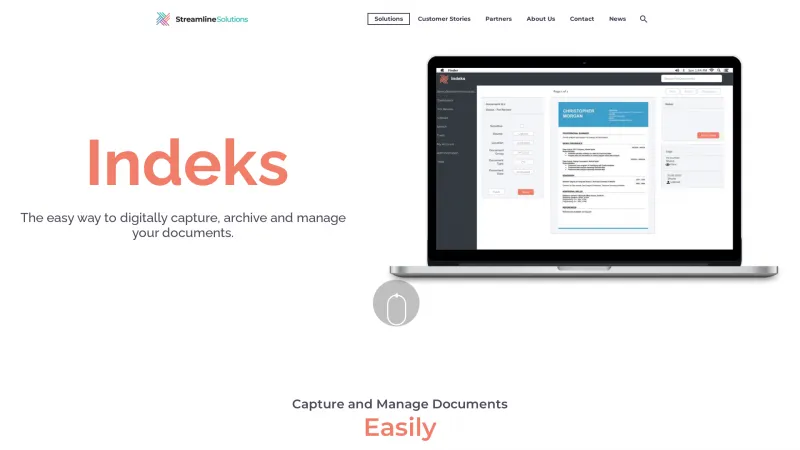 Homepage of Indeks