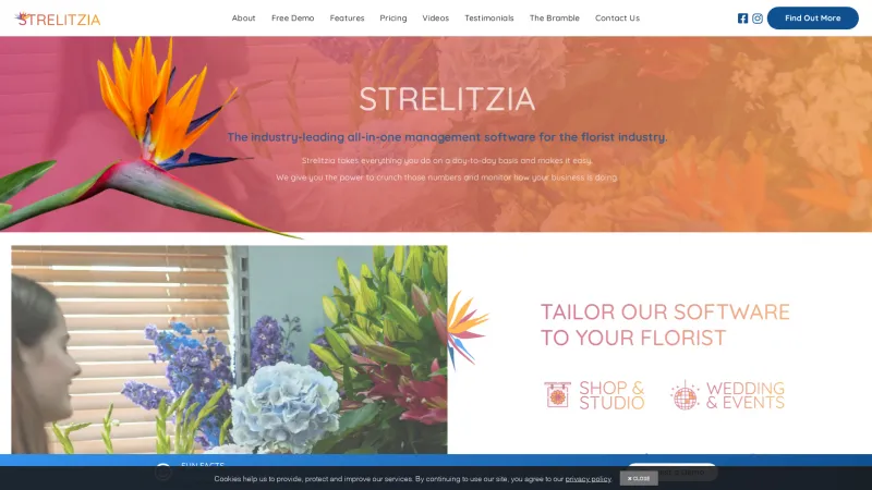 Homepage of Strelitzia