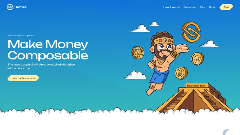 Homepage of Sumer.money