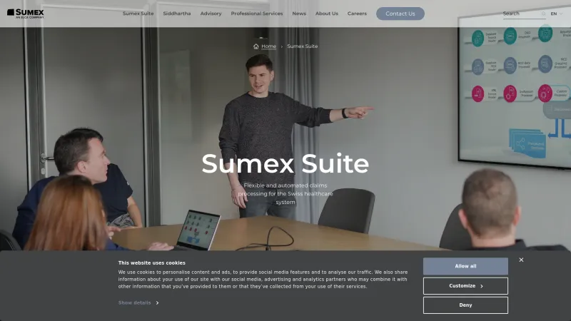 Homepage of Sumex