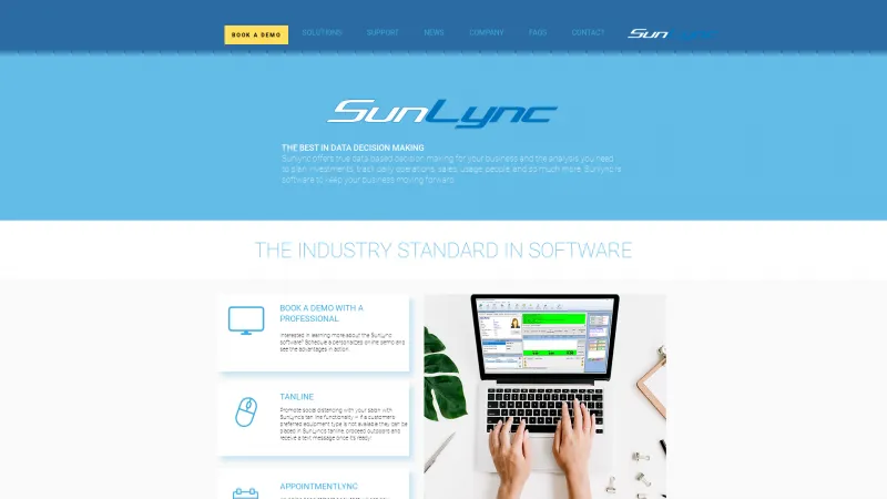 Homepage of SunLync Select