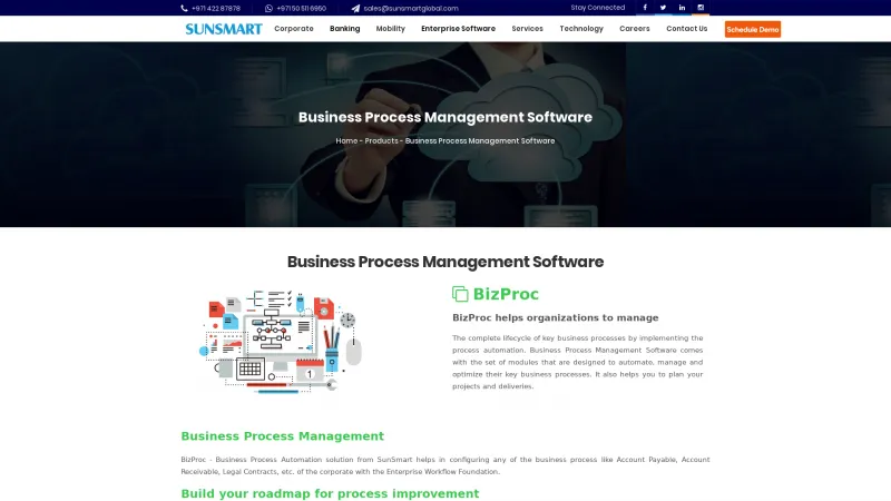 Homepage of BizProc