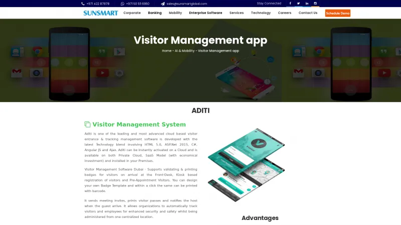 Homepage of Aditi