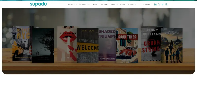 Homepage of Supadu