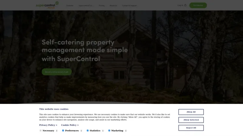 Homepage of SuperControl