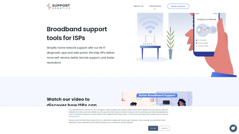 Homepage of Support Robotics