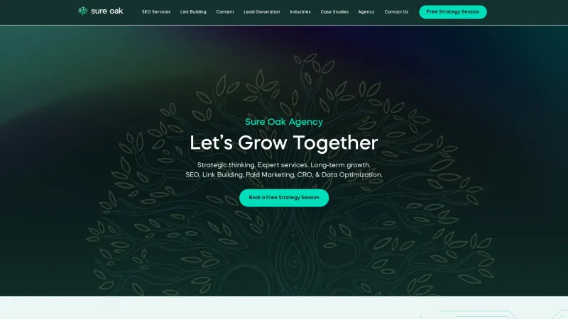 Homepage of Sure Oak