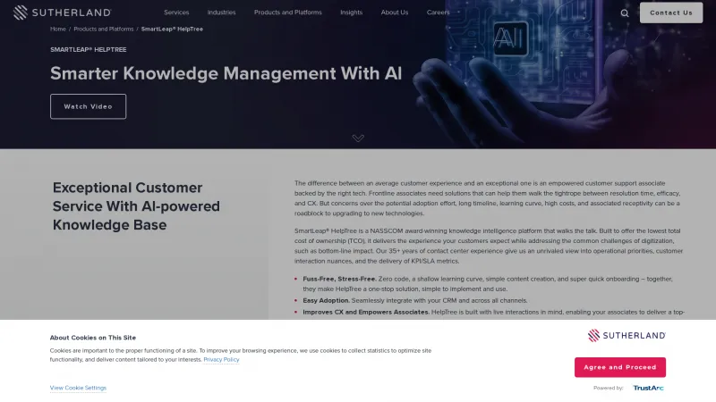Homepage of Sutherland SmartLeap HelpTree