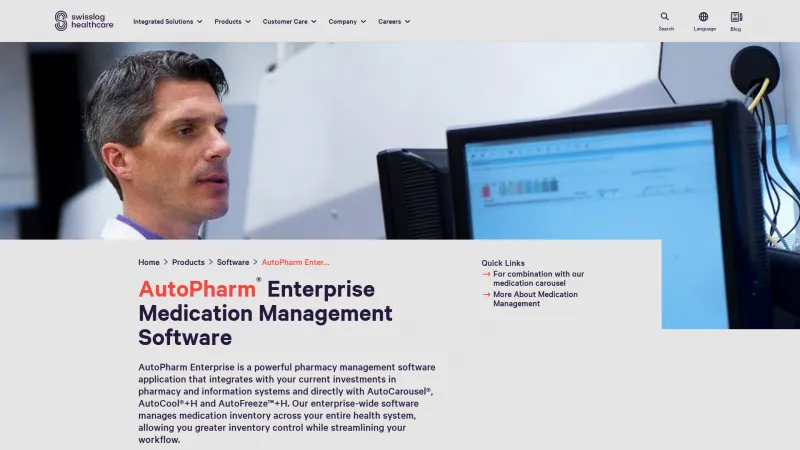 Homepage of AutoPharm Enterprise