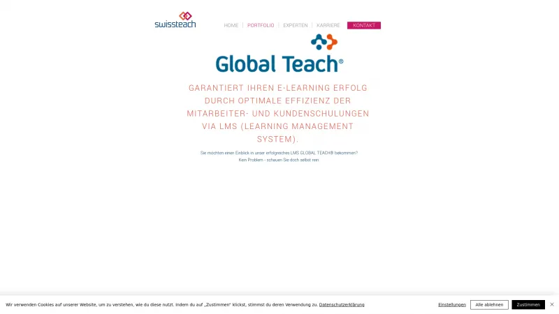 Homepage of Global Teach