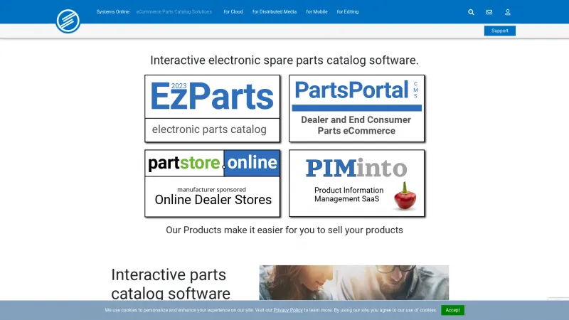 Homepage of EzParts