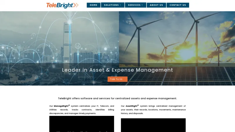 Homepage of ManageRight