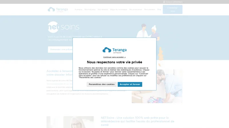 Homepage of NETSoins