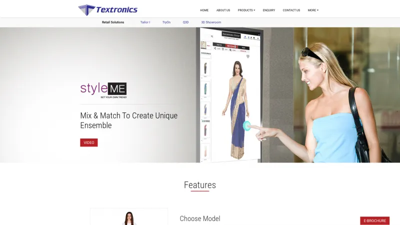 Homepage of StyleME