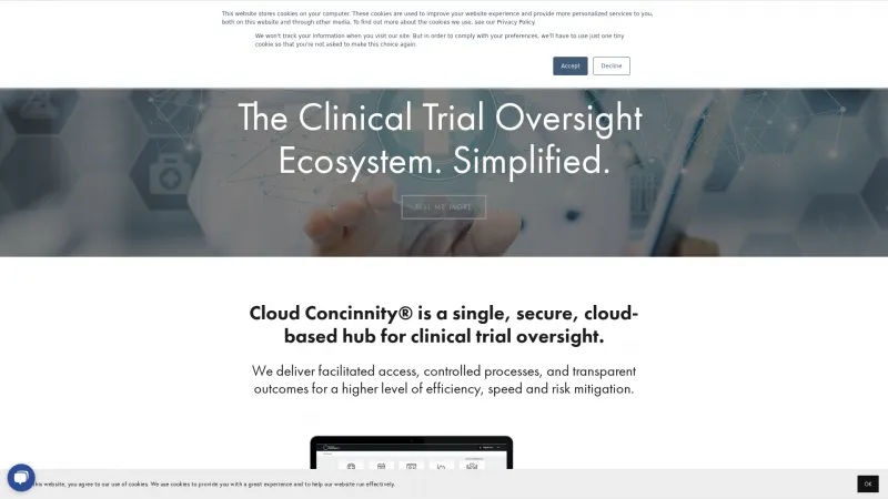 Homepage of Cloud Concinnity