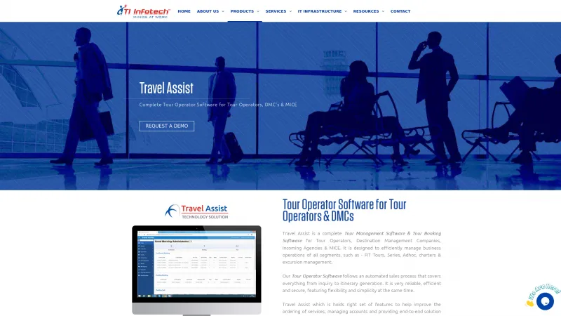 Homepage of Travel Assist