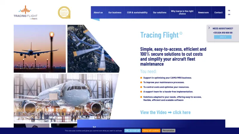 Homepage of TracingFlight