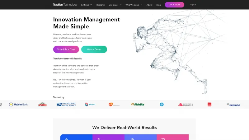 Homepage of Traction Technology