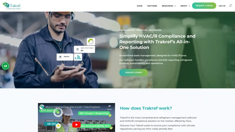 Homepage of trakref