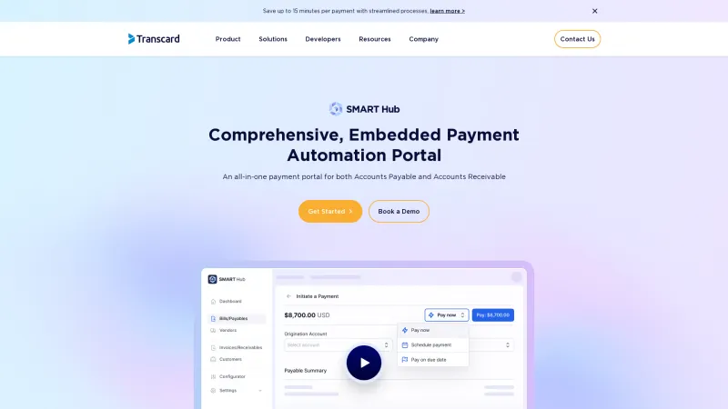 Homepage of SMART Hub