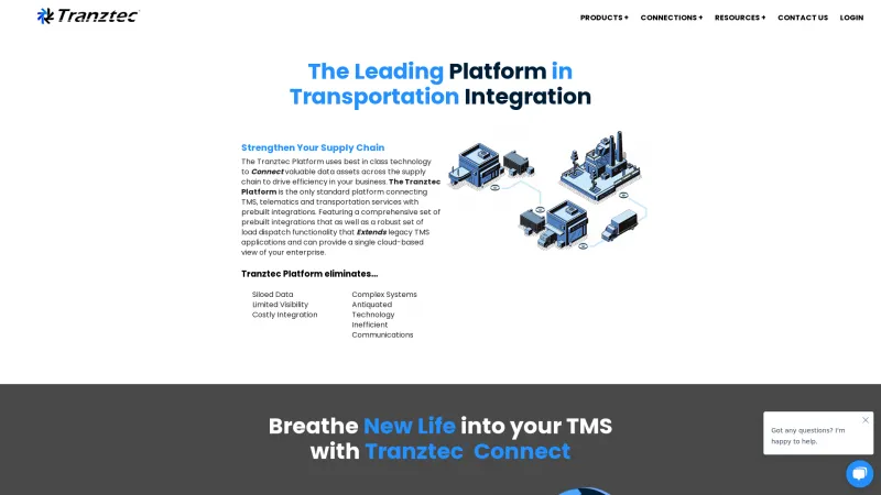 Homepage of Tranzactor