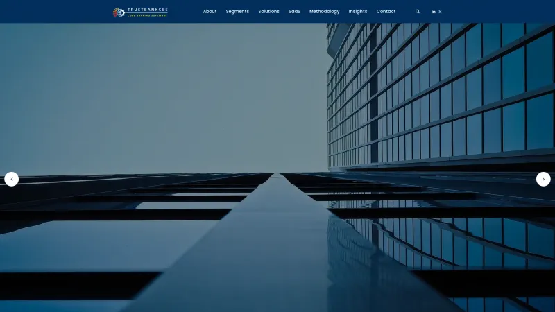 Homepage of TrustBankCBS