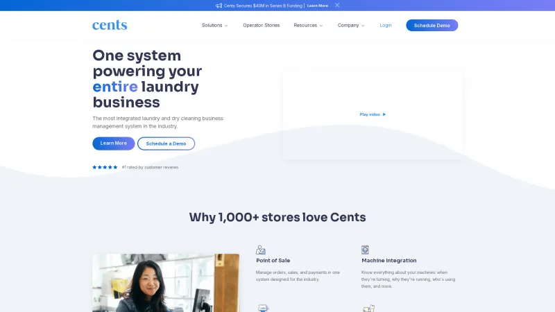 Homepage of Cents